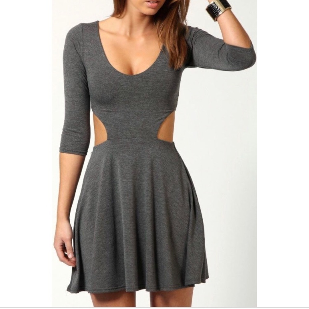 Skater dress with cut out sides